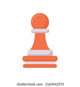 Chess Pawn vector flat icon for web isolated on white background EPS 10 file