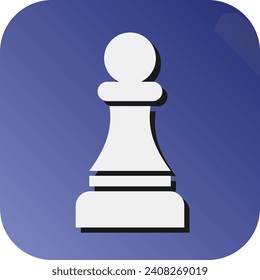 Chess Pawn Vector Glyph Gradient Background Icon For Personal And Commercial Use.
