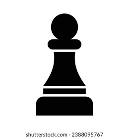 Chess Pawn Vector Glyph Icon For Personal And Commercial Use.
