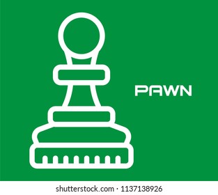 CHESS PAWN VECTOR ICON