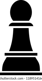 Chess Pawn Vector icon
