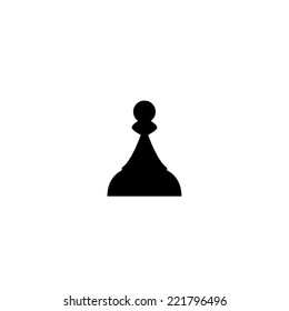  Chess Pawn  - vector icon