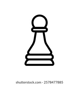  chess pawn - vector icon