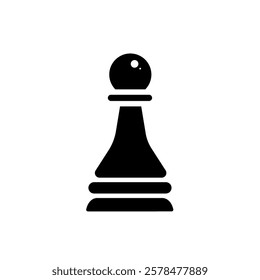  chess pawn - vector icon