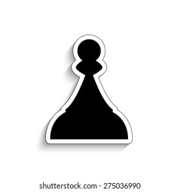  Chess Pawn - vector icon