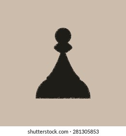  Chess Pawn  - vector icon