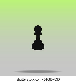 Chess pawn vector icon