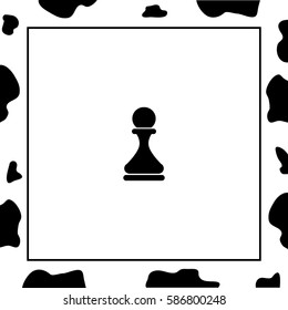 Chess Pawn Vector Icon.