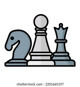 Chess pawn Vector Icon which is suitable for commercial work and easily modify or edit it
