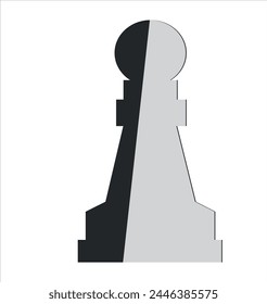 Chess pawn vector illustration. Chess piece pawn