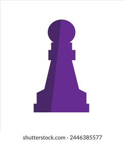 Chess pawn vector illustration. Chess piece pawn