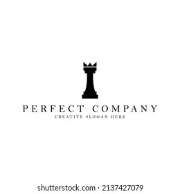 Chess pawn vector logo for luxury product and brand. Elegant logo for company and organization.