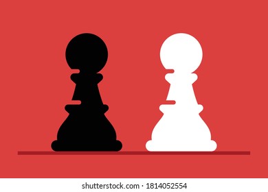 Chess Pawns Srategy Game Illustration