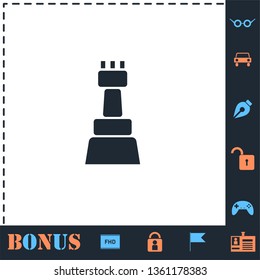 Chess. Perfect icon with bonus simple icons