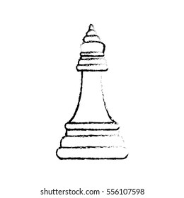 chess piece bishop icon vector illustration graphic design