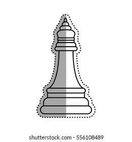 chess piece bishop icon vector illustration graphic design