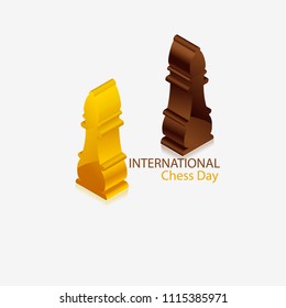 chess piece bishop International Chess Day