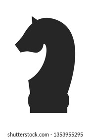 Chess piece. Flat icon or object isolated on white background. Vector