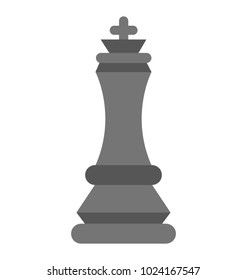 Chess piece flat icon, strategy concept