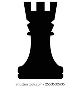 Chess Piece Icon for Board Games and Strategy Themes