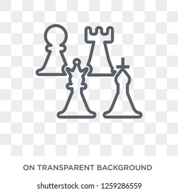 Chess piece icon. Chess piece design concept from Entertainment collection. Simple element vector illustration on transparent background.