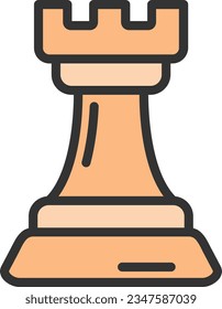 Chess piece Icon image. Suitable for mobile application.
