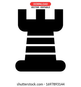 
chess piece icon or logo isolated sign symbol vector illustration - high quality black style vector icons
