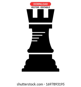 
chess piece icon or logo isolated sign symbol vector illustration - high quality black style vector icons
