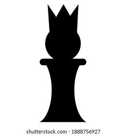 chess piece icon on white screen