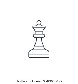 Chess Piece icon symbol vector illustration isolated on white background