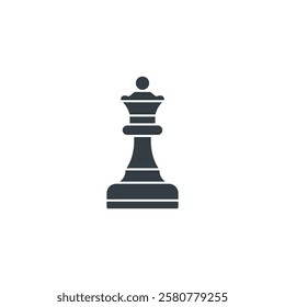 Chess Piece icon symbol vector illustration isolated on white background