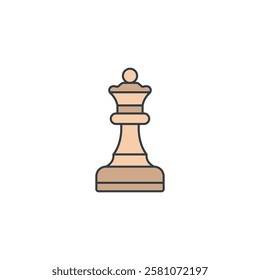 Chess Piece icon symbol vector illustration isolated on white background