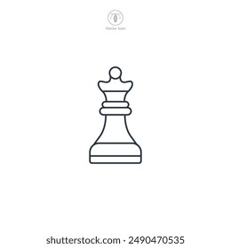 Chess Piece icon theme symbol vector illustration isolated on white background