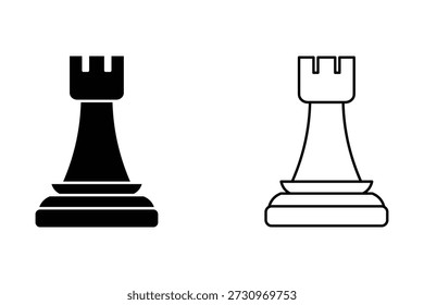 Schachspiel-Symbol, Symbol, Vektorgrafik einzeln auf weißem Hintergrund