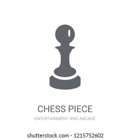 Chess piece icon. Trendy Chess piece logo concept on white background from Entertainment and Arcade collection. Suitable for use on web apps, mobile apps and print media.
