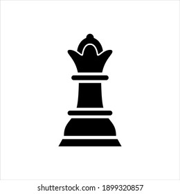 Chess piece icon vector graphic illustration
