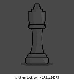 
chess piece icon vector, chess piece illustration