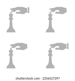 chess piece icon, vector illustration