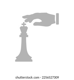 chess piece icon, vector illustration