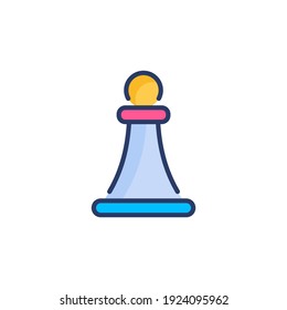 Chess Piece icon in vector. Logotype