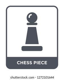 chess piece icon vector on white background, chess piece trendy filled icons from Entertainment and arcade collection, chess piece simple element illustration