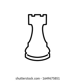 Chess piece icon vector sign and symbol on trendy design