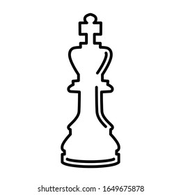 Símbolo y signo vectorial de icono de pieza de ajedrez en diseño moderno