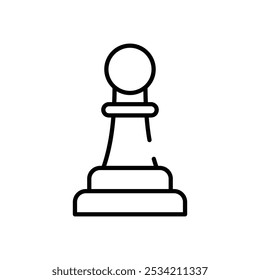 Chess Piece icons set five different style vector stock illustration