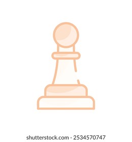 Chess Piece icons set five different style vector stock illustration