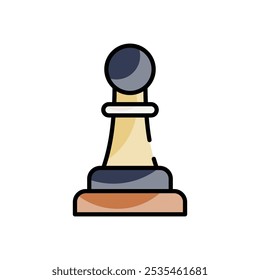 Chess Piece icons set five different style vector stock illustration