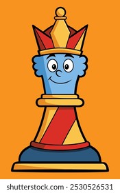 chess piece king vector illustration