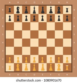 chess piece on chess board,Vector illustrations.