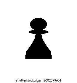 chess piece pawn drawing, vector illustration
