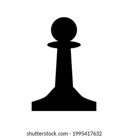 chess piece pawn, vector illustration